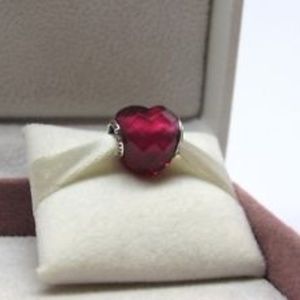 Pandora Jewelry Pandora Fuchsia Shape Of Love Charm Poshmark